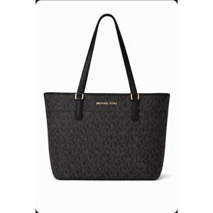 Michael Kors Black Monogram Tote Bag